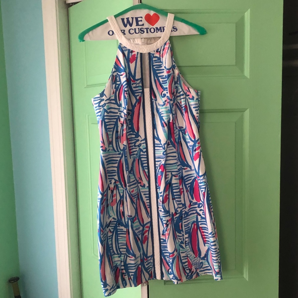 lilly pulitzer red right return pearl shift dress